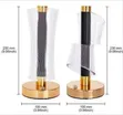 Contemporary LED Cordless Table Lamp with Patterned Acrylic Shade - Gold - 2