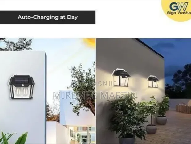 Efficient Solar-Powered Outdoor Motion Sensor Wall Light - 1