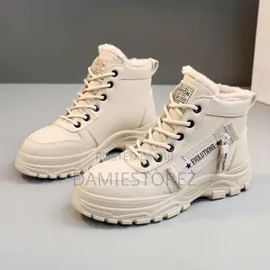 Ladies Abryanz Chunky Suede Boots