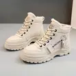 Ladies Abryanz Chunky Suede Boots - 1