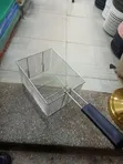 Rectangular Stainless Steel Mesh Deep Fryer Basket - 2