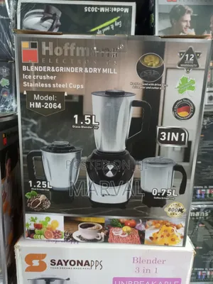 Hoffmans Electronics 3-in-1 Blender (Model: HM-2064)