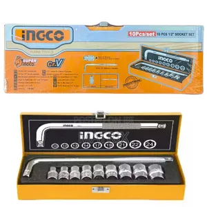 Ingco 10-Piece 1/2-Inch Drive Socket Set
