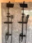 Simple Black Shower Mixer - 2