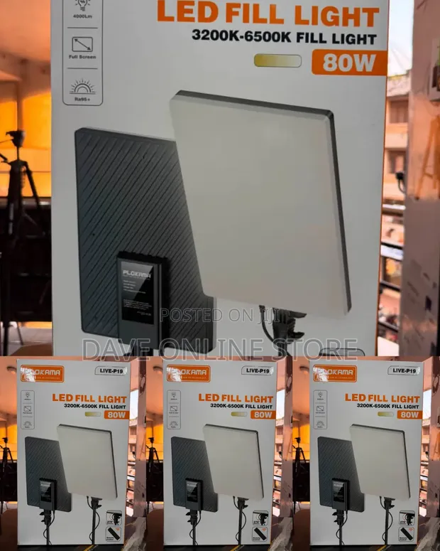 Plokama Professional 80W LED Fill Light (Live-P19) - 1