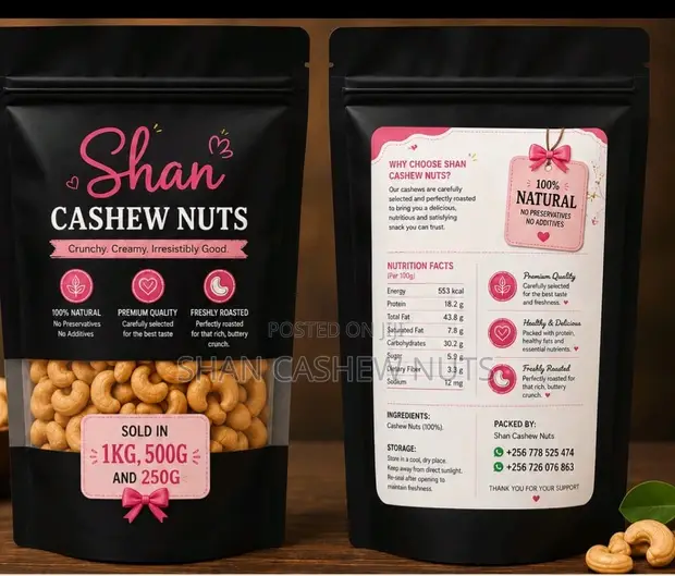 Organic Salted Roasted Cashew Nuts, 250g - 1