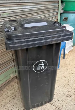 240L Garbage Can / Dust Bin - Black
