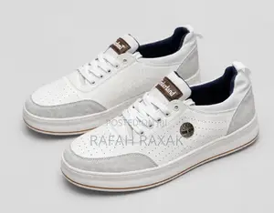 Classic Timberland White Full Grain Leather Sneakers