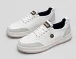 Classic Timberland White Full Grain Leather Sneakers - 1