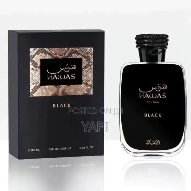 Rasasi Hawas Black Eau de Parfum for Men, 100ml - 1