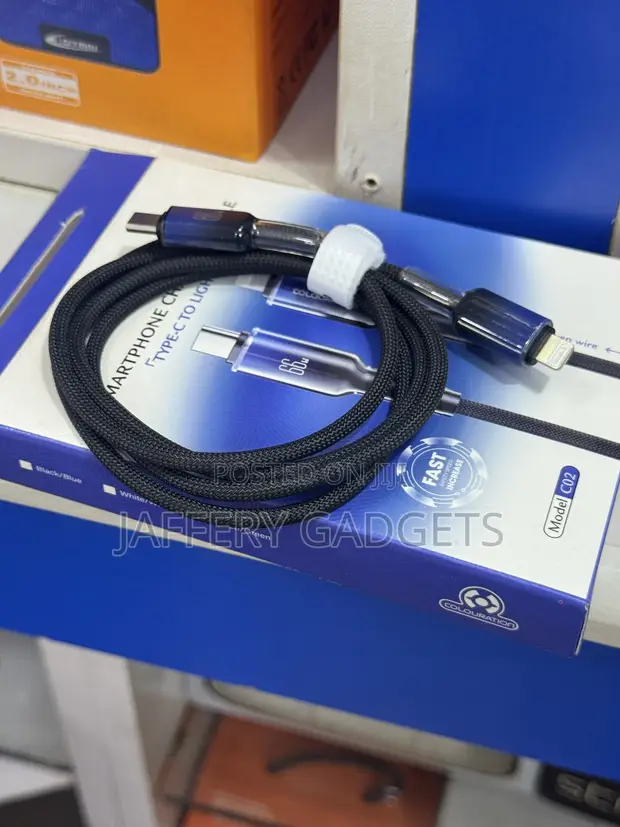Type-C to Lightning Cable - Woven, Fast Charging - 1