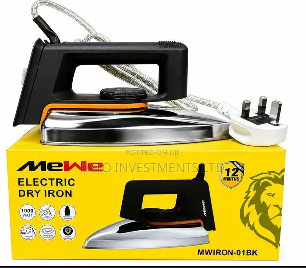 MeWe Electric Dry Iron (Model MWIRON-01BK) - 1