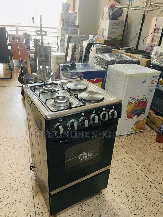 Imported Used 2+2 Electric & Gas Standing Cooker - 1