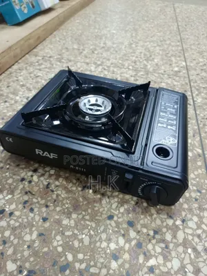Black RAF R-8111 Single-Burner Portable Gas Stove