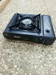 Black RAF R-8111 Single-Burner Portable Gas Stove - 5