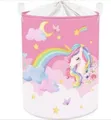 Whimsical Unicorn Fabric Storage Hamper - 1