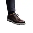 Classic Authentic Leather Men's Oxford Formal Shoes - 1