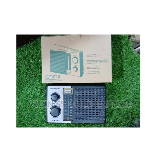 Sony ICF-F10 Classic Portable 2-Band Analog Transistor Radio - 1
