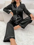 Women's Silk Sleepwear Set - 2