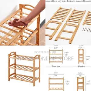 Simple Wooden Freestanding Shoe Cabinet for Corridor