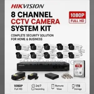 Complete Hikvision 8-Camera CCTV Kit (2MP, ColorVu)