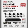 Complete Hikvision 8-Camera CCTV Kit (2MP, ColorVu) - 1