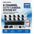 Complete Hikvision 8-Camera CCTV Kit (2MP, ColorVu) - 2