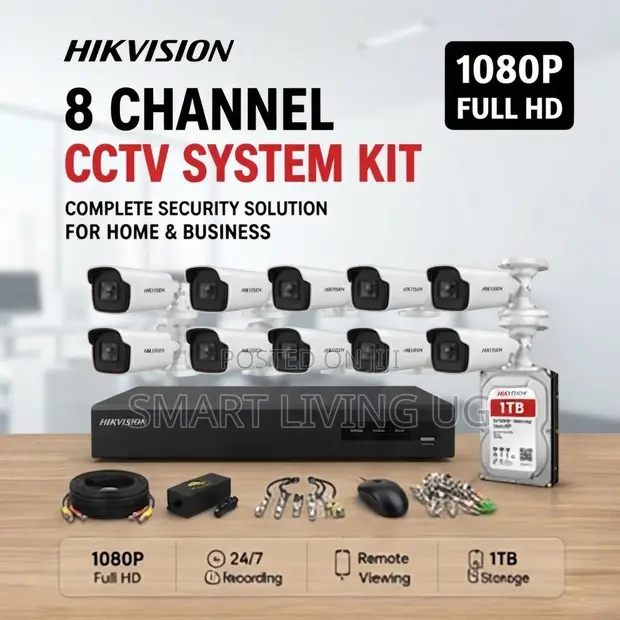 Hikvision 8-Channel 2MP CCTV Security Package - 1