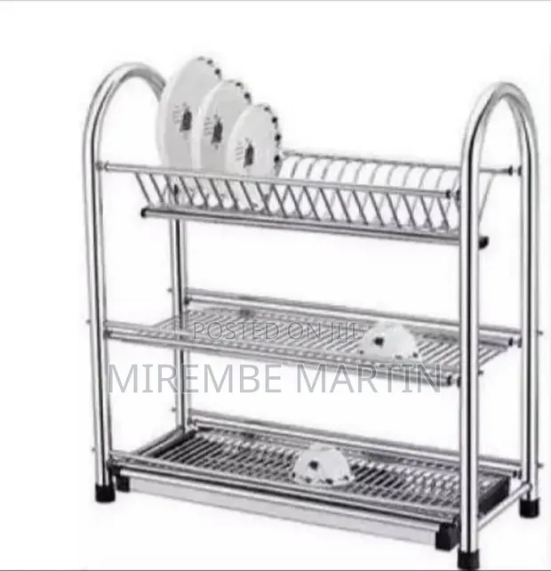 Three-Tier Multi-Purpose Dish Drying Rack - 1