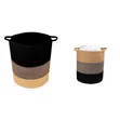 Versatile Woven Cotton Rope Storage Hamper - Multicolor - 2