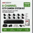 Hikvision 8 Channel 2MP CCTV Kit - 2