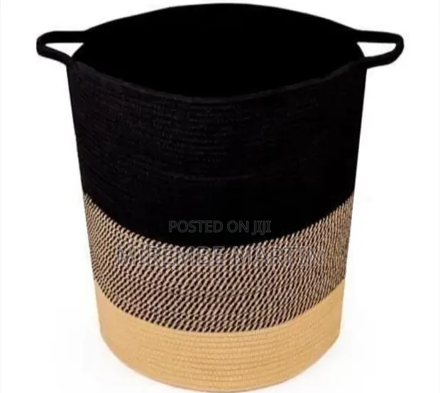 Modern Pleated Storage Basket with Flexible Handles - 1