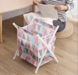 Foldable Laundry Hamper / Storage Basket - Geometric Pattern - 2