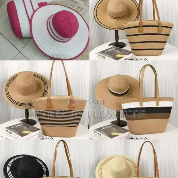 Beach Bag and Hat Combo - 1