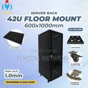 Brand New 42U Network Cabinet 600x1000/600x800