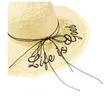Stylish Women's Wide Brim Straw Sun Hat - 5