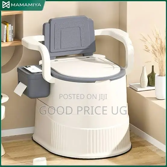 Portable Toilet Chair with Backrest - 1