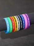 Custom Engraved Rubber Wristbands - 1