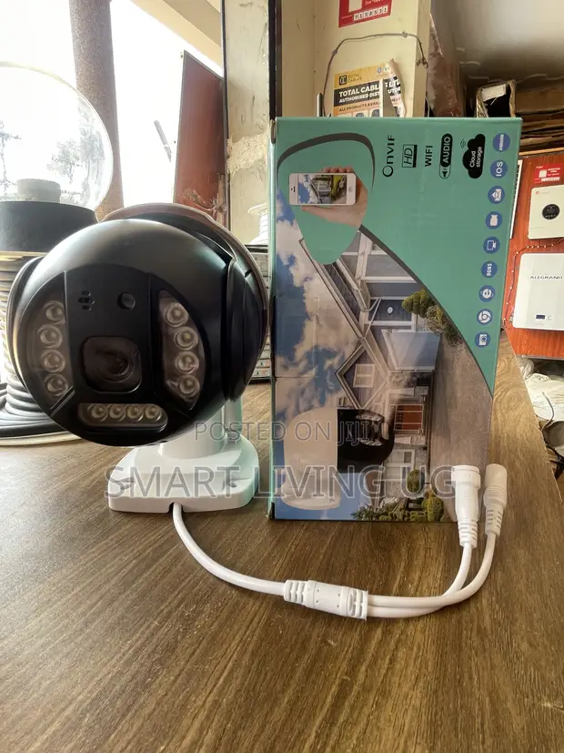 White PTZ WiFi Security Camera with Audio - 1
