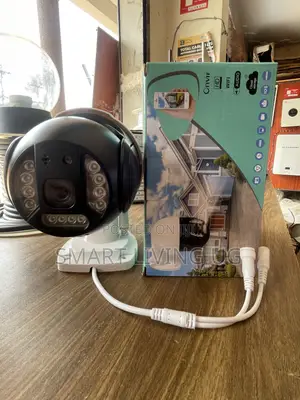 White PTZ WiFi Security Camera with Audio