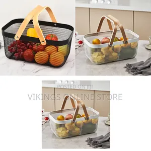 Pantry Storage Baskets - White & Black
