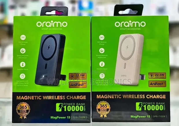 Oraimo Mag Power 15 Wireless Power Bank (10000mAh) - 1