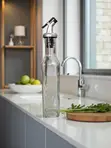2 Pcs Glass Oil Bottles & Dispensers (500ml Each) - 2