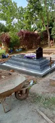 Black Galaxy Cotton White Granite - Grave Yard Finish - 3
