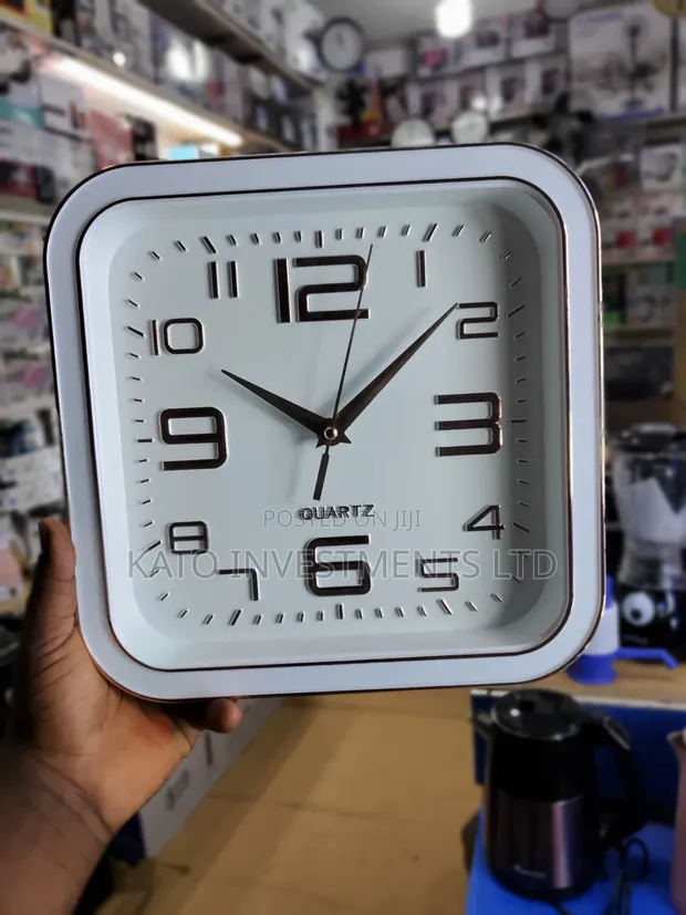 Modern Square Analog Wall Clock 12-inch - 1