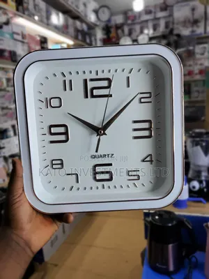 Modern Square Analog Wall Clock 12-inch