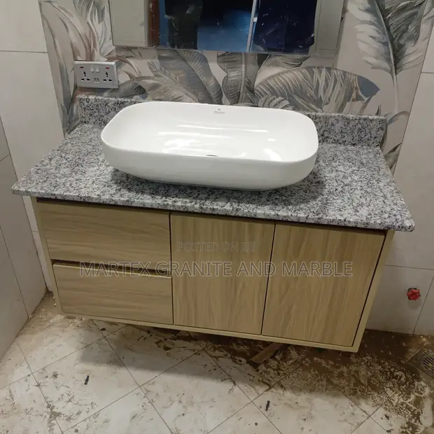 White Granite Bathroom Tops - Polished Slabs - 1