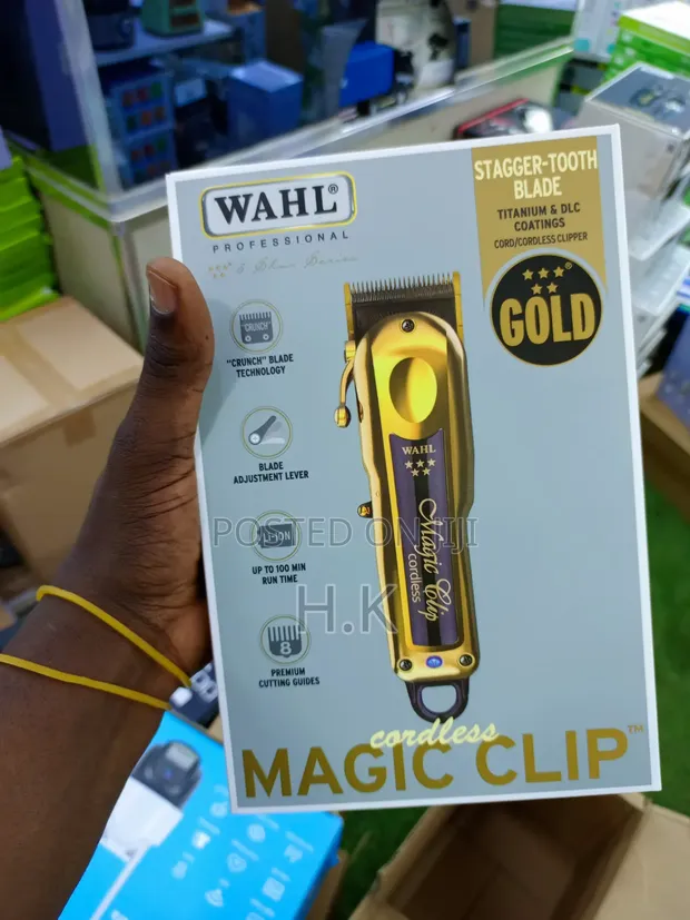 Wahl Professional 5 Star Gold Cordless Magic Clip Hair Clipper - 1