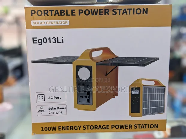100W Portable Power Station with 2 Solar Panels - 1