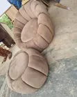 Modern Luxurious Striped Pouf - 1